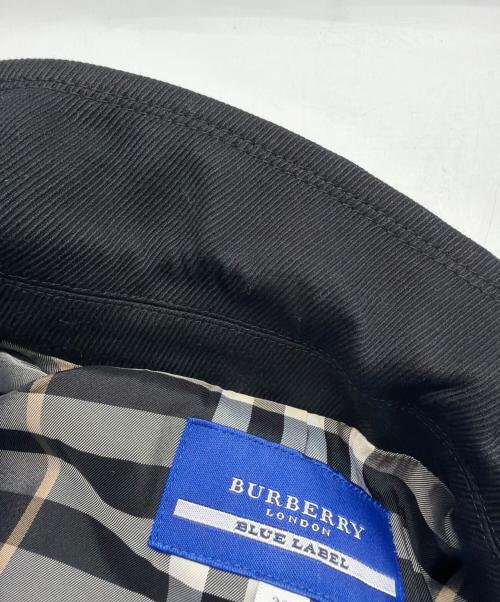 BURBERRY BLUE LABEL（バーバリー ブルー レーベル）BURBERRY BLUE LABEL (バーバリー ブルー レーベル) テーラードジャケット ブラック サイズ:38の古着・服飾アイテム