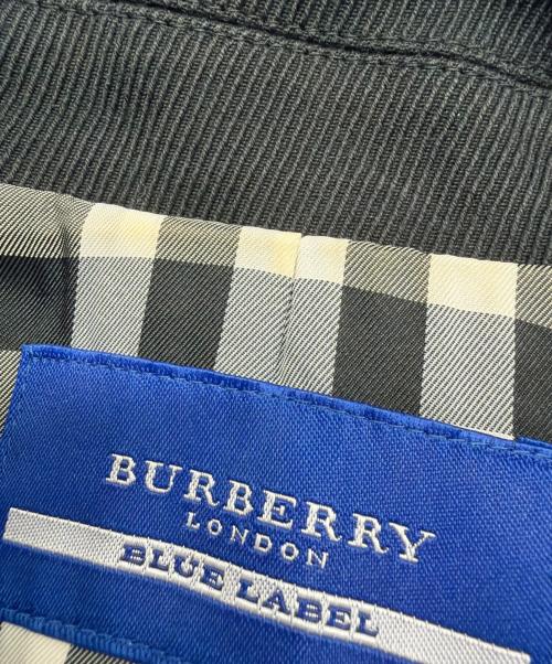 BURBERRY BLUE LABEL（バーバリー ブルー レーベル）BURBERRY BLUE LABEL (バーバリー ブルー レーベル) テーラードジャケット ブラック サイズ:38の古着・服飾アイテム