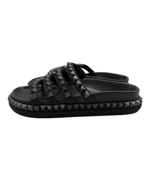 Christian Louboutin（クリスチャン・ルブタン）Christian Louboutin (クリスチャン・ルブタン) サンダル ブラック サイズ:39の古着・服飾アイテム