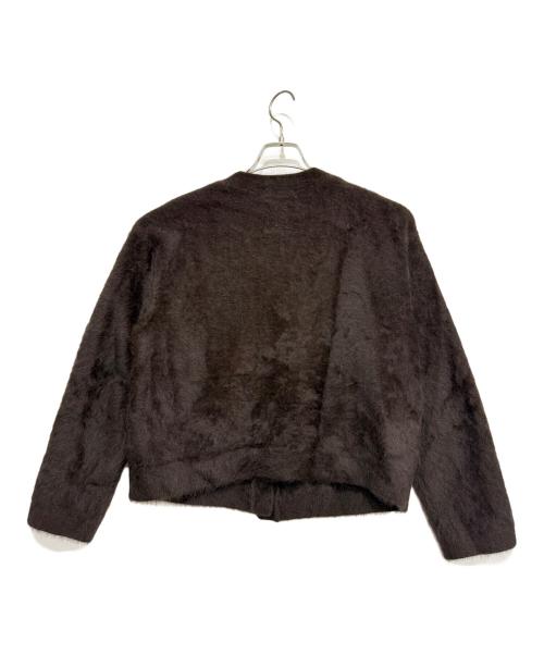 Whim Gazette（ウィムガゼット）Whim Gazette (ウィムガゼット) 厚手カーディガン ブラウン サイズ:freeの古着・服飾アイテム