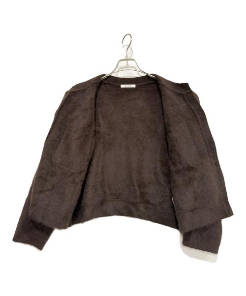 Whim Gazette（ウィムガゼット）Whim Gazette (ウィムガゼット) 厚手カーディガン ブラウン サイズ:freeの古着・服飾アイテム