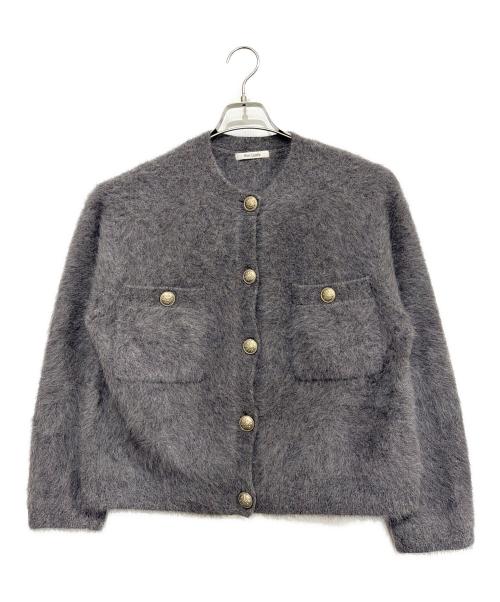 Whim Gazette（ウィムガゼット）Whim Gazette (ウィムガゼット) 厚手カーディガン グレー サイズ:freeの古着・服飾アイテム