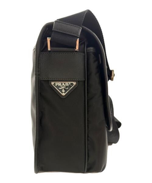 PRADA（プラダ）PRADA (プラダ) メッセンジャーバッグ ブラックの古着・服飾アイテム