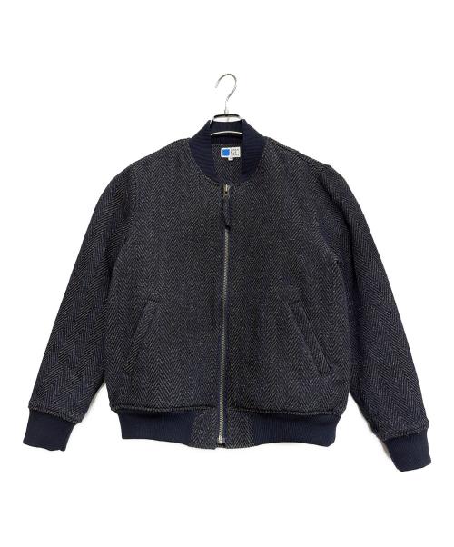 JAPAN BLUE JEANS（ジャパンブルージーンズ）JAPAN BLUE JEANS (ジャパンブルージーンズ) ヘリンボーンブルゾン ネイビー サイズ:Mの古着・服飾アイテム