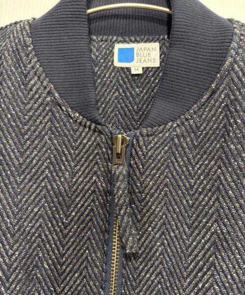 JAPAN BLUE JEANS（ジャパンブルージーンズ）JAPAN BLUE JEANS (ジャパンブルージーンズ) ヘリンボーンブルゾン ネイビー サイズ:Mの古着・服飾アイテム