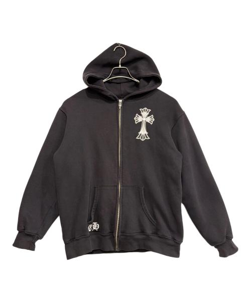 CHROME HEARTS（クロムハーツ）CHROME HEARTS (クロムハーツ) ジップパーカー ブラック サイズ:Lの古着・服飾アイテム