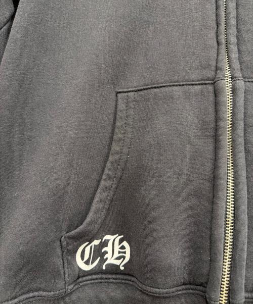 CHROME HEARTS（クロムハーツ）CHROME HEARTS (クロムハーツ) ジップパーカー ブラック サイズ:Lの古着・服飾アイテム