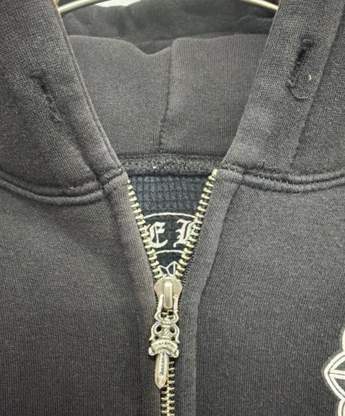 CHROME HEARTS（クロムハーツ）CHROME HEARTS (クロムハーツ) ジップパーカー ブラック サイズ:Lの古着・服飾アイテム