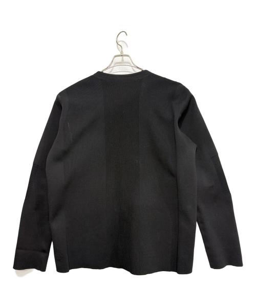 DESCENTE（デサント）DESCENTE (デサント) フュージョンニットノーカラーカーディガン ブラック サイズ:Oの古着・服飾アイテム