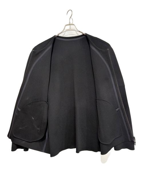 DESCENTE（デサント）DESCENTE (デサント) フュージョンニットノーカラーカーディガン ブラック サイズ:Oの古着・服飾アイテム