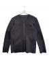 DESCENTE（デサント）の古着「フュージョンニットノーカラーカーディガン」｜ブラック