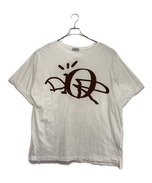 Christian Dior（クリスチャン ディオール）Christian Dior (クリスチャン ディオール) TRAVIS SCOTT (トラヴィススコット) カクタスジャック ディオール オーバーサイズ Tシャツ ホワイト サイズ:Lの古着・服飾アイテム