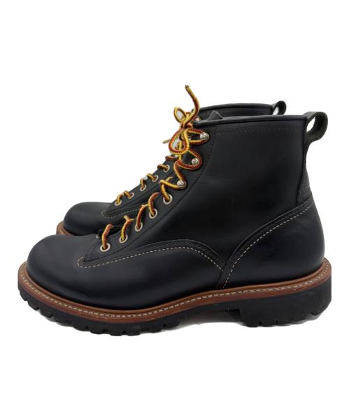 RED WING（レッドウィング）RED WING (レッドウィング) ラインマンブーツ ブラック サイズ:26cmの古着・服飾アイテム