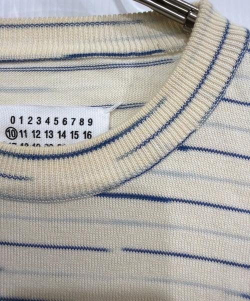 Maison Margiela（メゾンマルジェラ）Maison Margiela (メゾンマルジェラ) 薄手ニット ホワイト サイズ:Mの古着・服飾アイテム