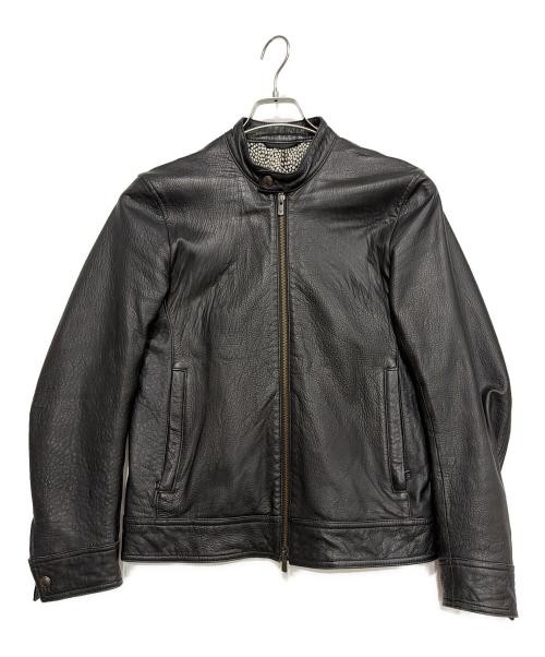 MICHEL KLEIN（ミッシェルクラン）MICHEL KLEIN (ミッシェルクラン) レザーブルゾン ブラック サイズ:46の古着・服飾アイテム