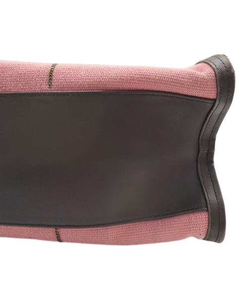 BOTTEGA VENETA（ボッテガベネタ）BOTTEGA VENETA (ボッテガベネタ) チェーンハンドバッグ ピンク×ブラウンの古着・服飾アイテム