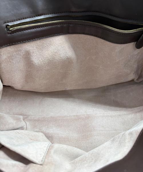 BOTTEGA VENETA（ボッテガベネタ）BOTTEGA VENETA (ボッテガベネタ) チェーンハンドバッグ ピンク×ブラウンの古着・服飾アイテム