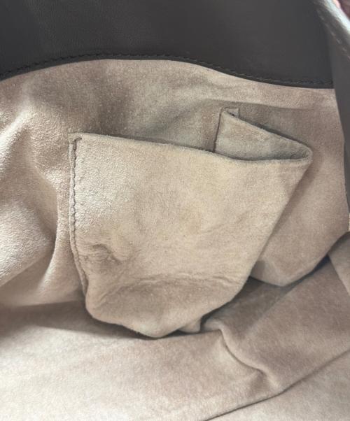 BOTTEGA VENETA（ボッテガベネタ）BOTTEGA VENETA (ボッテガベネタ) チェーンハンドバッグ ピンク×ブラウンの古着・服飾アイテム