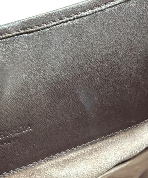 BOTTEGA VENETA（ボッテガベネタ）BOTTEGA VENETA (ボッテガベネタ) チェーンハンドバッグ ピンク×ブラウンの古着・服飾アイテム