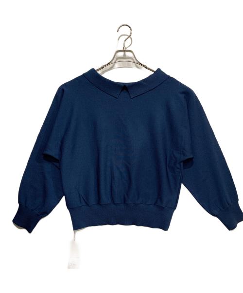 MICHEL KLEIN（ミッシェルクラン）MICHEL KLEIN (ミッシェルクラン) 薄手ニット ブルー サイズ:38の古着・服飾アイテム