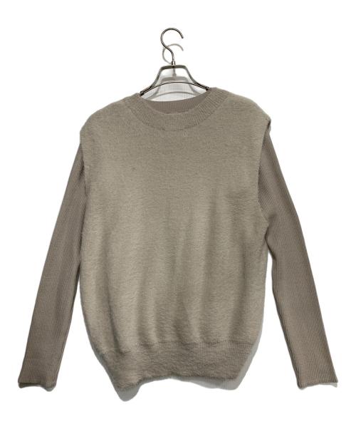 MICHEL KLEIN（ミッシェルクラン）MICHEL KLEIN (ミッシェルクラン) 厚手ニット ライトグレー サイズ:38の古着・服飾アイテム
