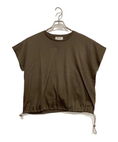 MICHEL KLEIN（ミッシェルクラン）MICHEL KLEIN (ミッシェルクラン) 半袖カットソー オリーブ サイズ:38 未使用品の古着・服飾アイテム