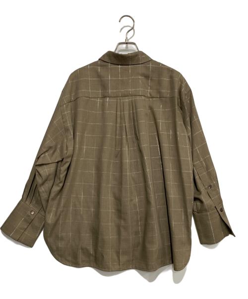 MICHEL KLEIN（ミッシェルクラン）MICHEL KLEIN (ミッシェルクラン) 長袖シャツ ベージュ サイズ:38の古着・服飾アイテム