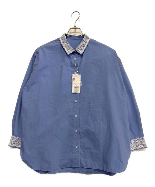 MICHEL KLEIN（ミッシェルクラン）MICHEL KLEIN (ミッシェルクラン) 長袖シャツ ブルー サイズ:38の古着・服飾アイテム