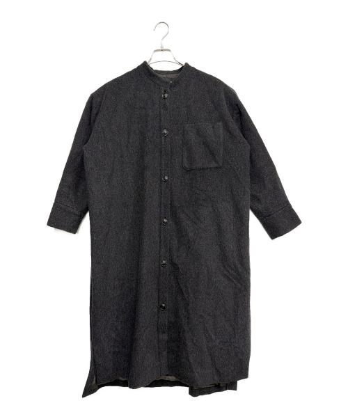 mizuiro-ind（ミズイロインド）mizuiro-ind (ミズイロインド) ノーカラーコート グレー サイズ:-の古着・服飾アイテム