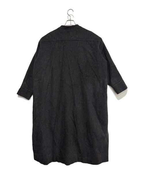 mizuiro-ind（ミズイロインド）mizuiro-ind (ミズイロインド) ノーカラーコート グレー サイズ:-の古着・服飾アイテム