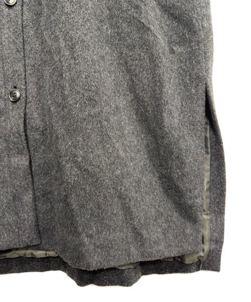 mizuiro-ind（ミズイロインド）mizuiro-ind (ミズイロインド) ノーカラーコート グレー サイズ:-の古着・服飾アイテム