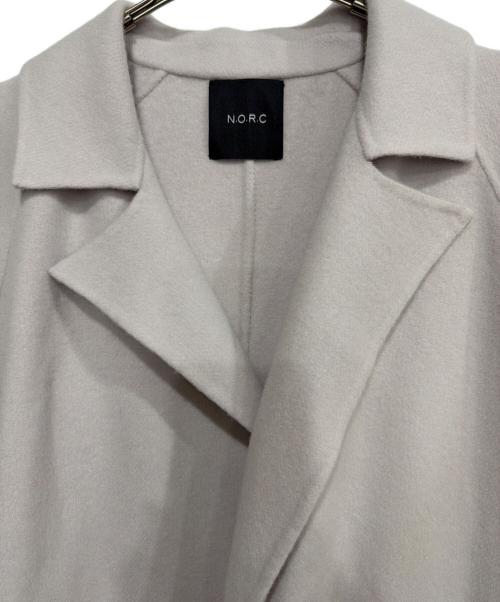 N.O.R.C（ノーク）N.O.R.C (ノーク) ロングリバーコート グレージュ サイズ:2の古着・服飾アイテム