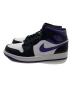 NIKE (ナイキ) ハイカットスニーカー ブラック×パープル サイズ:28㎝：17000円
