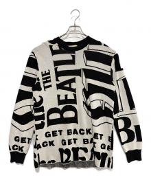 STELLA McCARTNEY×THE BEATLES（ステラマッカートニー×ビートルズ）の古着「薄手ニット」｜ホワイト×ブラック
