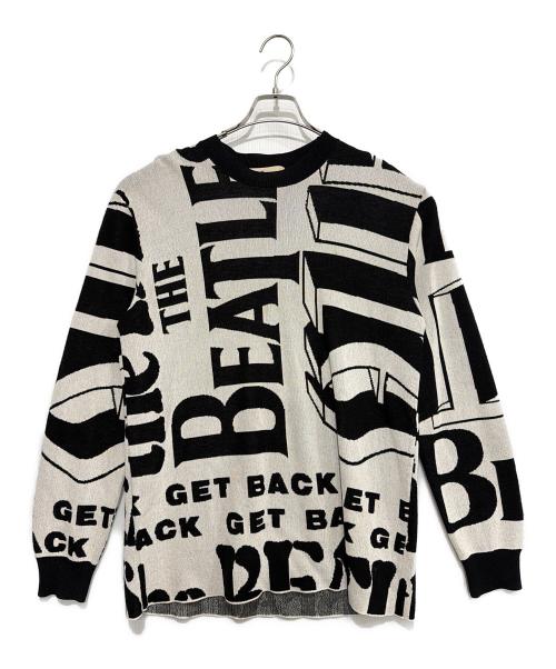 STELLA McCARTNEY（ステラマッカートニー）STELLA McCARTNEY (ステラマッカートニー) THE BEATLES (ビートルズ) 薄手ニット ホワイト×ブラック サイズ:XSの古着・服飾アイテム