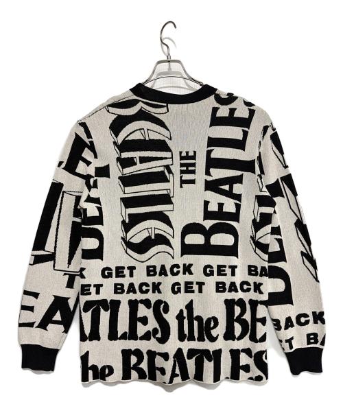 STELLA McCARTNEY（ステラマッカートニー）STELLA McCARTNEY (ステラマッカートニー) THE BEATLES (ビートルズ) 薄手ニット ホワイト×ブラック サイズ:XSの古着・服飾アイテム