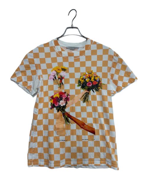 STELLA McCARTNEY（ステラマッカートニー）STELLA McCARTNEY (ステラマッカートニー) 半袖カットソー ホワイト×オレンジ サイズ:Mの古着・服飾アイテム