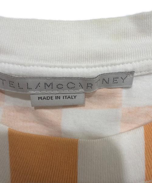 STELLA McCARTNEY（ステラマッカートニー）STELLA McCARTNEY (ステラマッカートニー) 半袖カットソー ホワイト×オレンジ サイズ:Mの古着・服飾アイテム