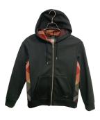 BLACK LABEL CRESTBRIDGEブラックレーベル クレストブリッジ）の古着「ジップパーカー」｜ブラック