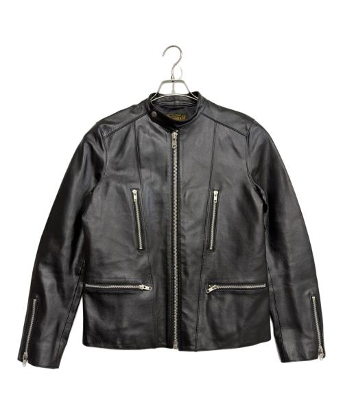 stooge&co（ストゥージ＆コー）STOOGE&CO (ストゥージ＆コー) シングルライダースジャケット ブラック サイズ:Mの古着・服飾アイテム