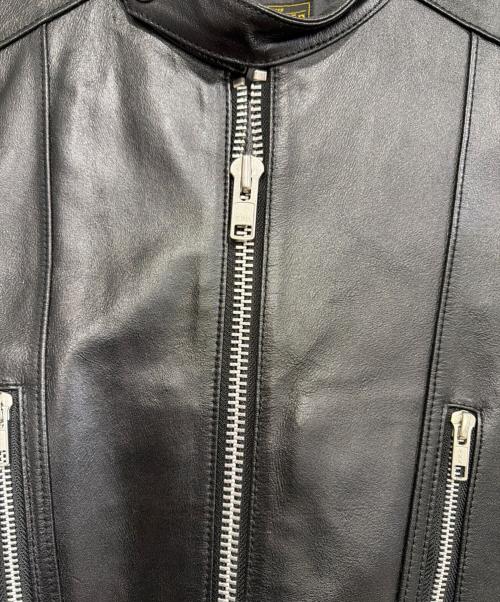 stooge&co（ストゥージ＆コー）STOOGE&CO (ストゥージ＆コー) シングルライダースジャケット ブラック サイズ:Mの古着・服飾アイテム