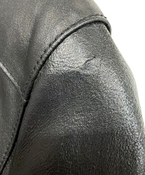 stooge&co（ストゥージ＆コー）STOOGE&CO (ストゥージ＆コー) シングルライダースジャケット ブラック サイズ:Mの古着・服飾アイテム