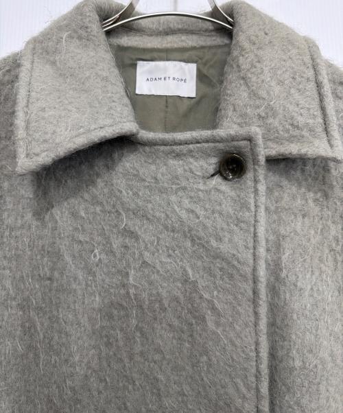 Adam et Rope（アダム エ ロペ）Adam et Rope (アダム エ ロペ) モヘヤシャギーミドルコート グリーン サイズ:FREEの古着・服飾アイテム