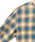 GUCCI (グッチ) Freyja Hartas Animal Embroidery Check Shirt シャツ ブルー×オレンジ SIZE 50 ブルー×オレンジ サイズ:50 未使用品：25000円