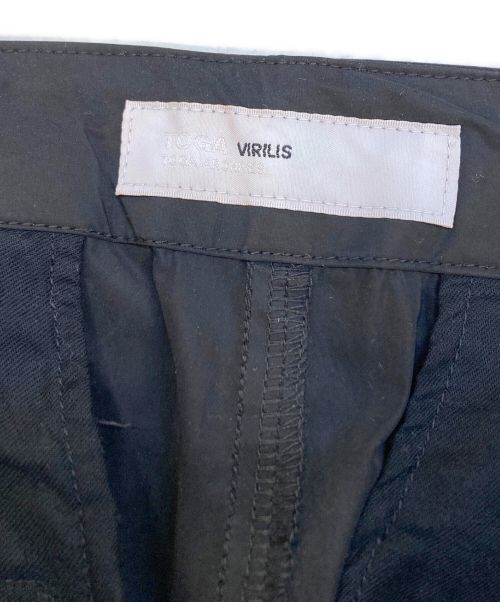 TOGA VIRILIS（トーガ ビリリース）TOGA VIRILIS (トーガ ビリリース) フロントバックルトラウザーパンツ ブラック サイズ:44の古着・服飾アイテム