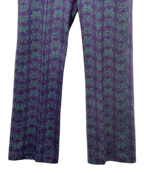 Needles（ニードルズ）Needles (ニードルス) Track Pant-Poly Jq. パープル×グリーン サイズ:XSの古着・服飾アイテム