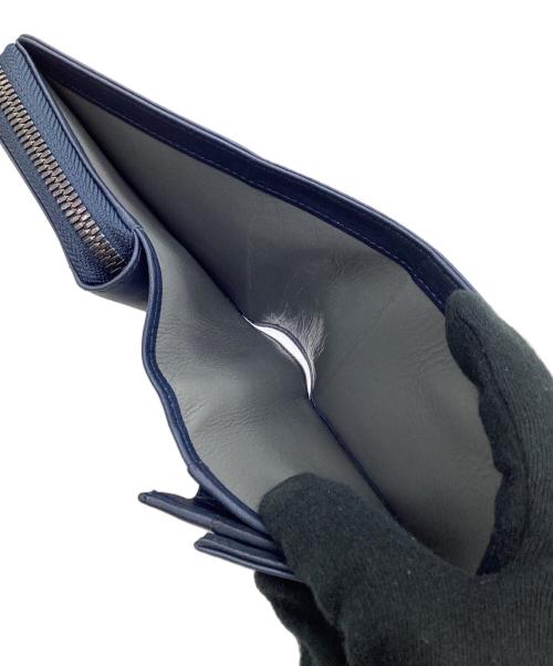 discord Yohji Yamamoto（ディスコード ヨウジヤマモト）discord Yohji Yamamoto (ディスコード ヨウジヤマモト) 2つ折り財布 ネイビーの古着・服飾アイテム