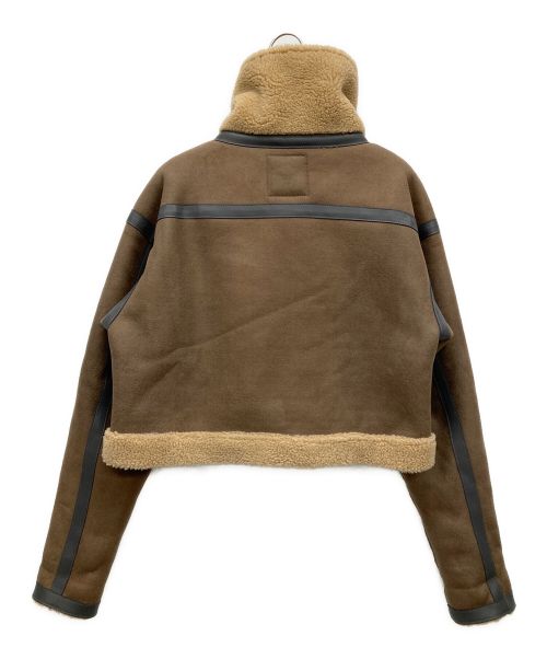 juemi（ジュエミ）juemi (ジュエミ) ショート丈フェイクムートンライダース ブラウン サイズ:SIZE　FREEの古着・服飾アイテム