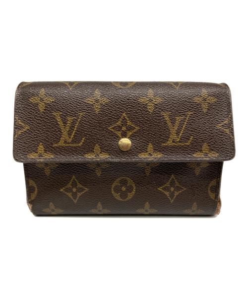 LOUIS VUITTON（ルイ ヴィトン）LOUIS VUITTON (ルイ ヴィトン) 3つ折り財布　モノグラム　ポルトトレゾール エテュイパピエ ブラウンの古着・服飾アイテム