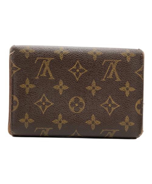 LOUIS VUITTON（ルイ ヴィトン）LOUIS VUITTON (ルイ ヴィトン) 3つ折り財布　モノグラム　ポルトトレゾール エテュイパピエ ブラウンの古着・服飾アイテム
